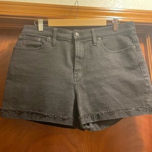 Madewell High-Rise Denim Shorts in Lunar Wash